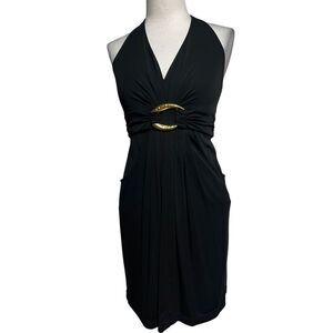 BCBGMAXAZRIA Sexy Little Black Dress Cocktail Dress Halter Dress Size XSmall